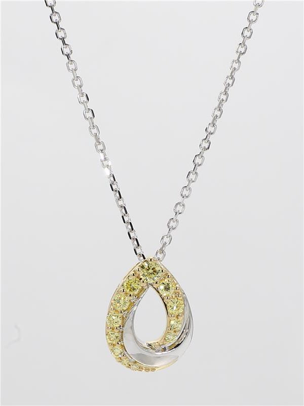 Natural Yellow Diamond Drop Necklace product image 3