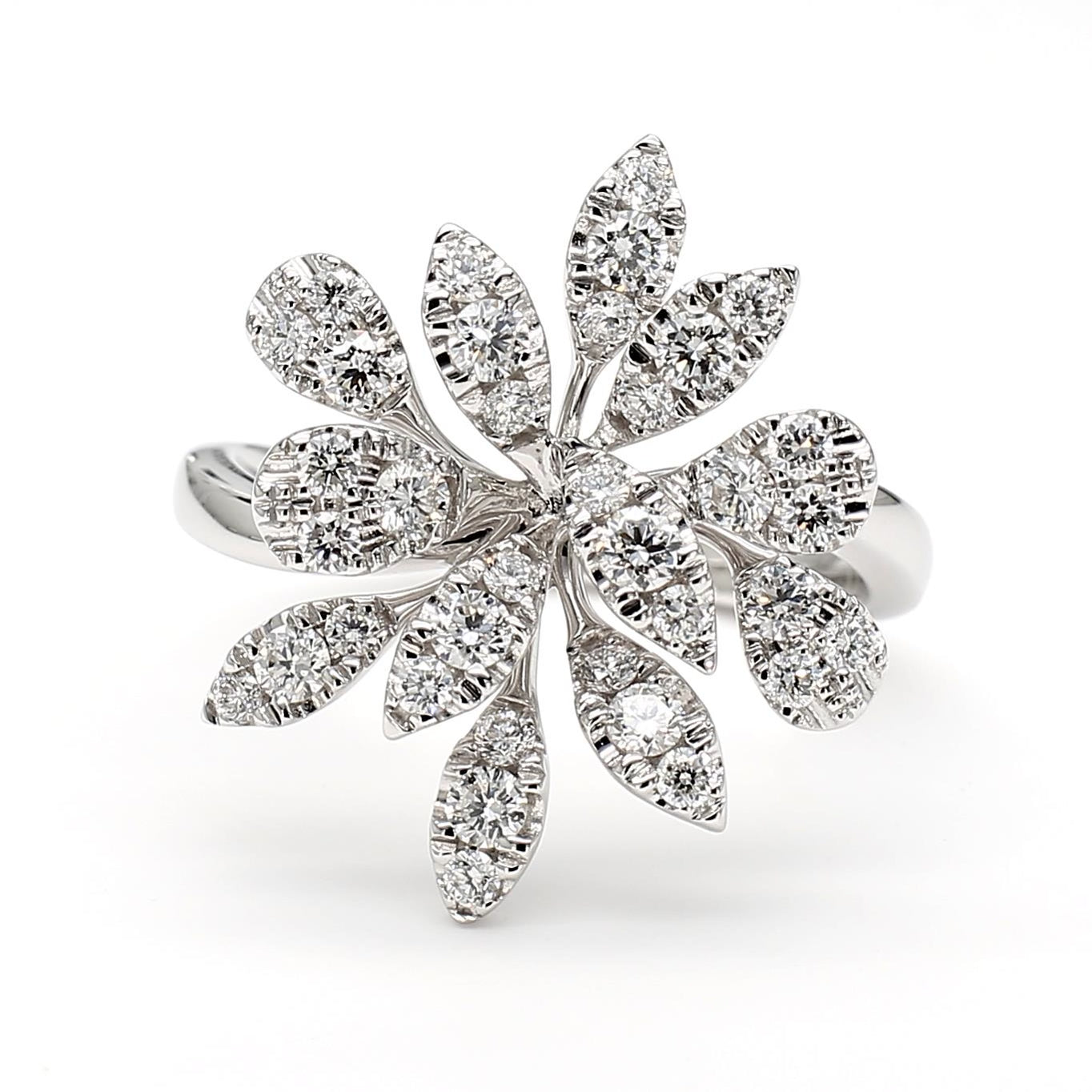 Natural Diamond Floral Ring product image 3