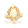 Natural Opal & White Diamond Ring product image 3