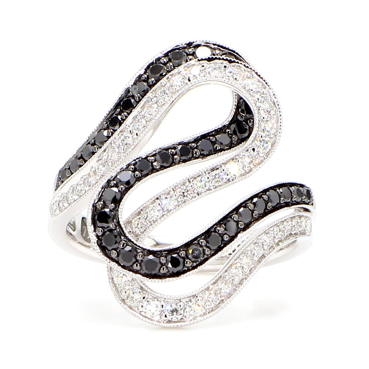 Natural Abstract Diamond Ribbon Ring product image 3