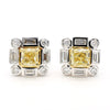 Natural Yellow Cushion Diamond Earring product image 3