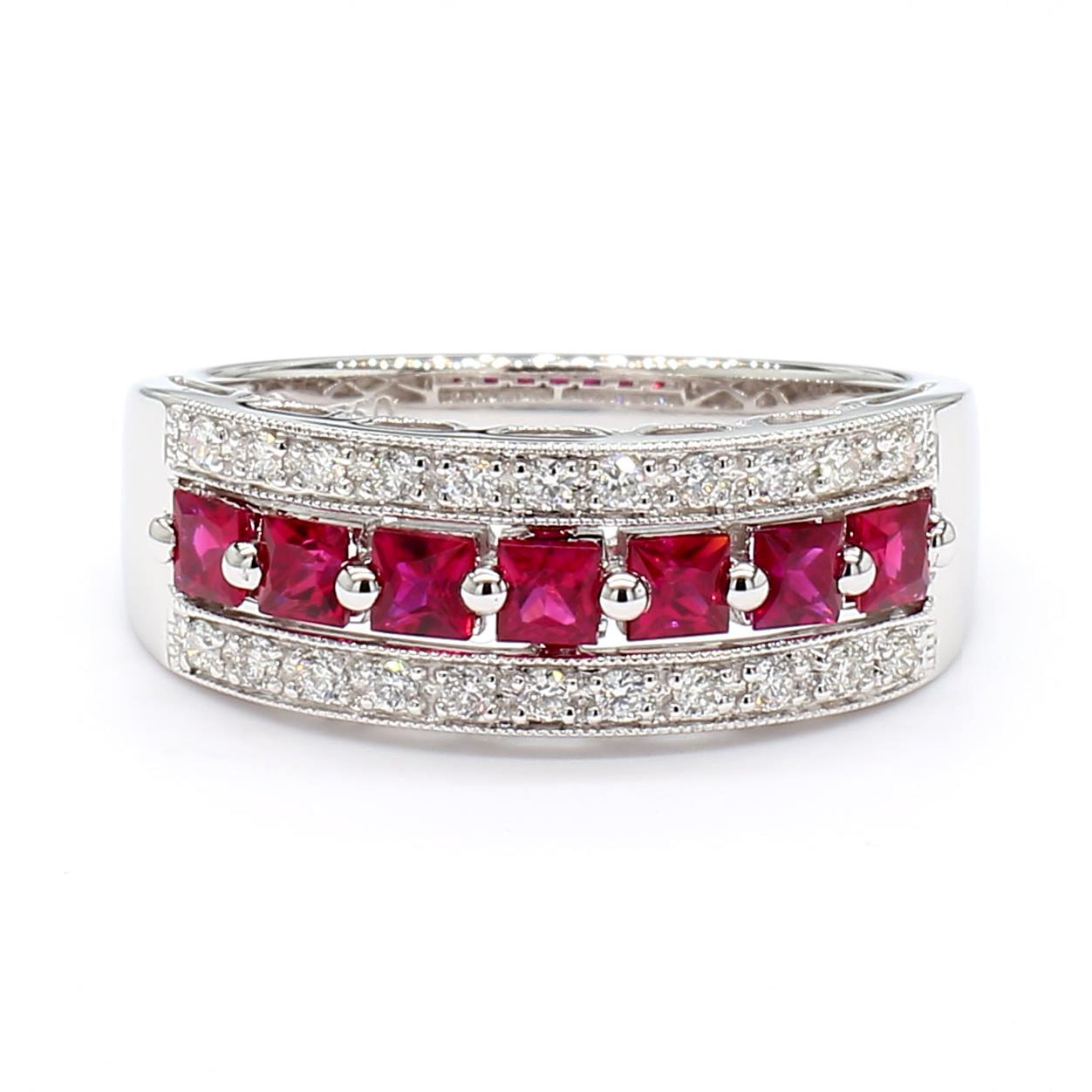 Natural Ruby & Diamond Band product image 3