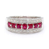 Natural Ruby & Diamond Band product image 3