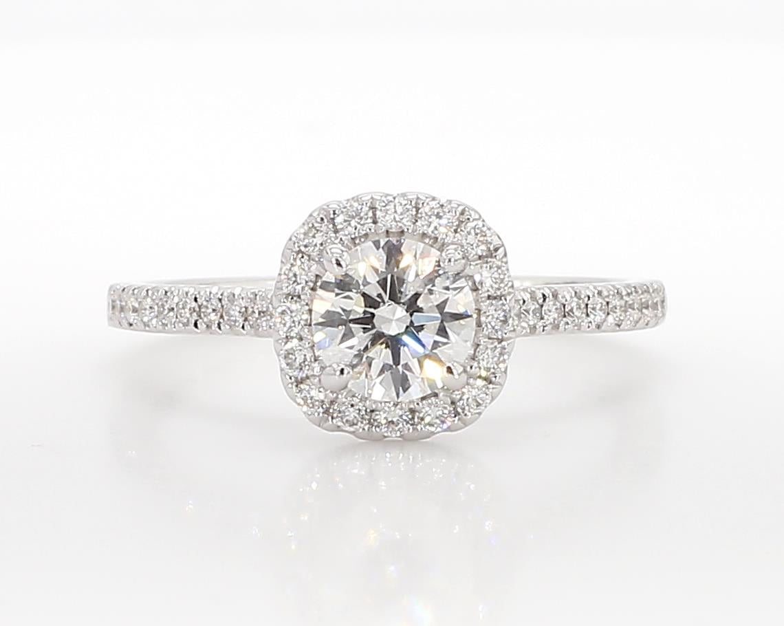Natural Round Diamond Halo Ring product image 3