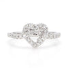 Natural Diamond Heart Knot Ring product image 3