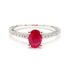 Natural Ruby & White Diamond Ring product image 3