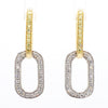 Natural Yellow & White Diamond Link Earrings product image 3