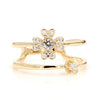 Natural Diamond Double Flower Ring product image 3