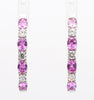 Natural Pink Sapphire & Diamond Hoop Earring product image 3