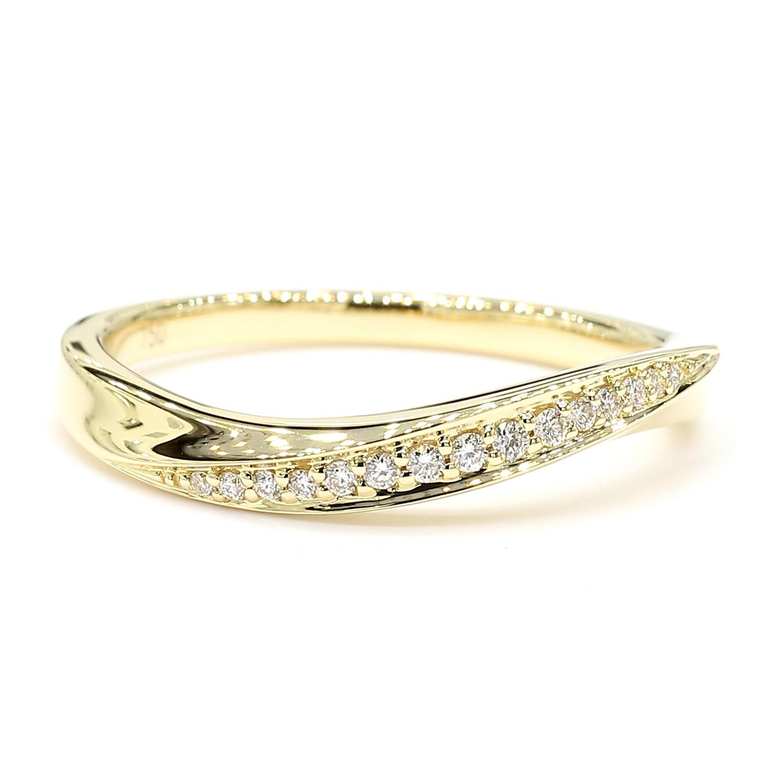 Natural Diamond Curved Band product image 3