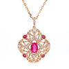 Natural Ruby & Diamond Necklace product image 3