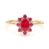 Natural Ruby & White Diamond Ring product image 3