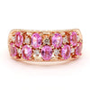 Natural Pink Sapphire & Diamond Band product image 3