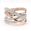 Natural Diamond Crossover Ribbon Ring product image 3