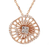 Natural Diamond Rose Gold Starburst Necklace product image 3