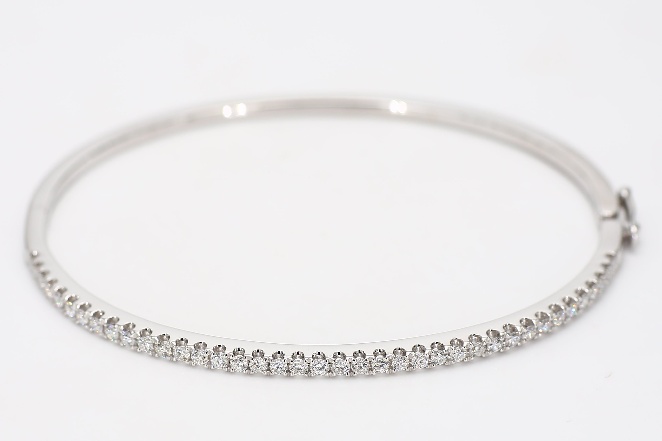 Natural White Round Diamond Bracelet