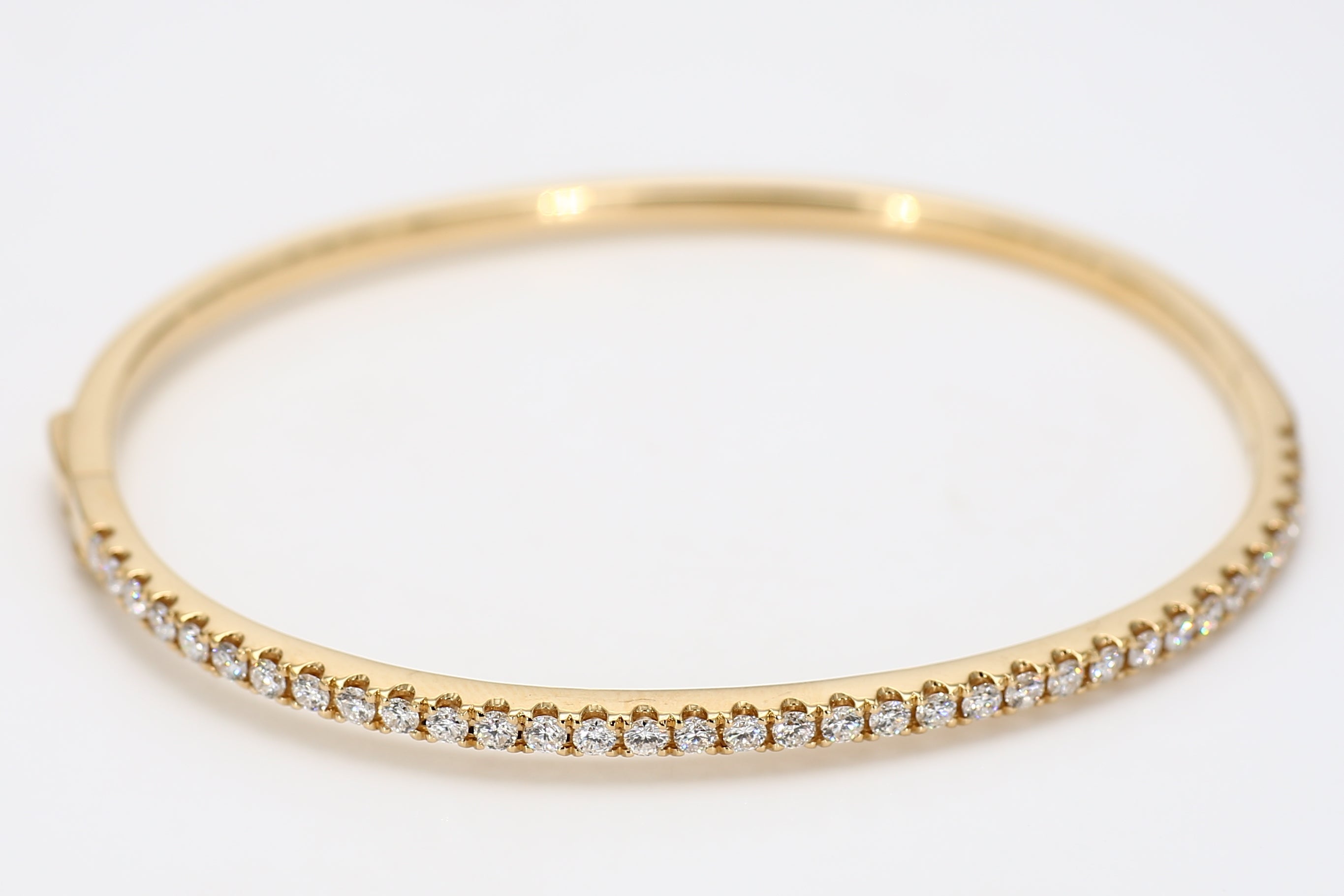 Natural White Round Diamond Bracelet