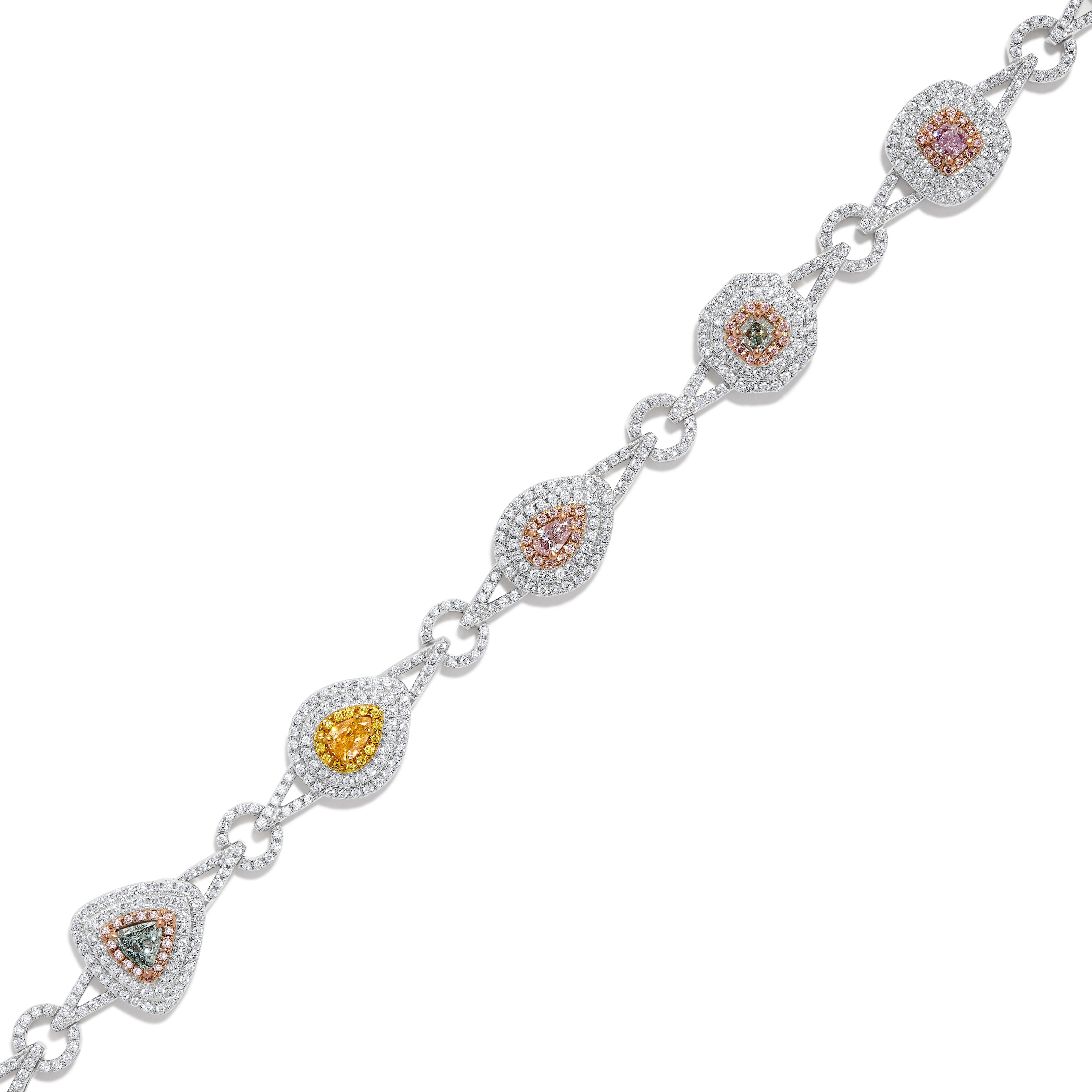 GIA Multi-Colored Diamond Bracelet JBP080GH